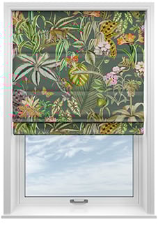 Barbados, Lush Green - Motorised Roman Blind